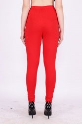 Candy Apple Color Churidar Leggings